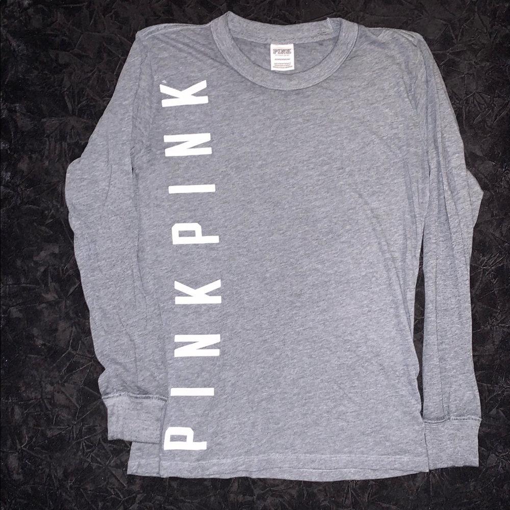 PINK long sleeve graphic tee